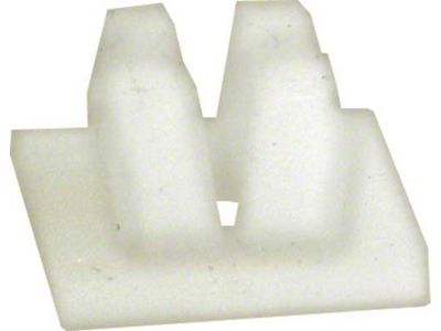 Ford Mustang Front License Plate Nut Fastener - Self-Threading - White Plastic