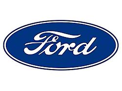 Ford Oval Decal/ 17/ Blue Oval On White Background