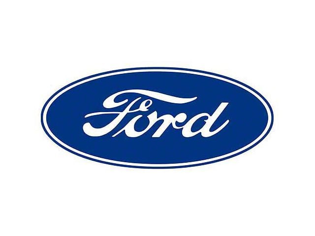 Ford Oval Decal with White Background, 9-1/2 Long