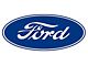 Ford Oval Decal with White Background, 9-1/2 Long