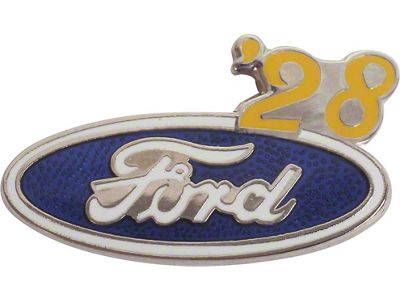 Ford Oval Hat Pin with '28