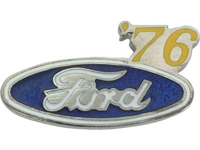 Ford Oval Hat Pin with '76