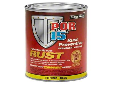 Ford Pickup 48-79 - Por-15 Gloss Black Rust Preventive Paint Quart
