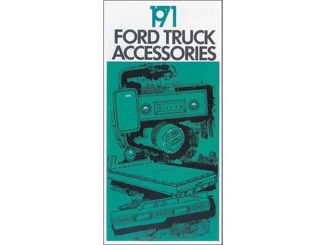 1971 Ford Truck Color Accessory Brochure