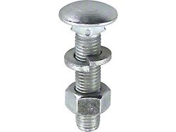 Ford Pickup Truck Bed Carriage Bolt - Plain Finish - Fine Thread - 1-1/2 Long - 8 Foot Bed With Square Punched Holes 