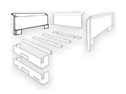 Ford Pickup Truck Bed Side - Left - Short 6-1/2' Stepside Bed