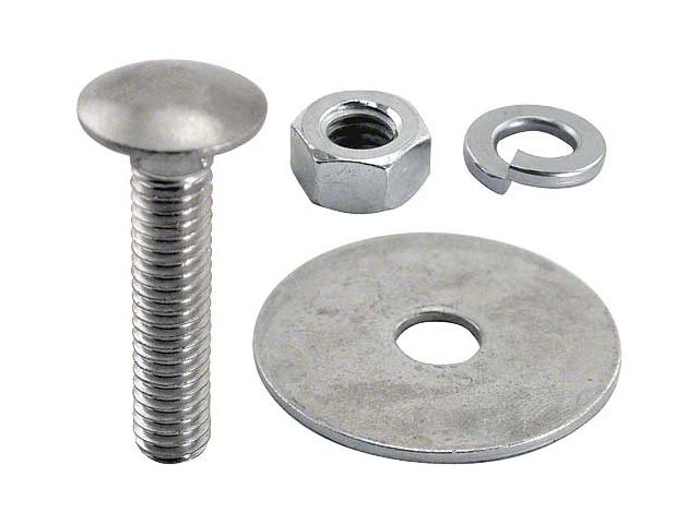 Ford Pickup Truck Bed Strip Bolt Set - Stainless Steel - 6-1/2' Bed With Square Punched Holes