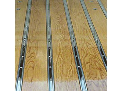 Ford Pickup Truck Bed Strip Set - Polished Stainless Steel - 7 Pieces - For Short, 6 1/2' Bed With Square-Punched Holes