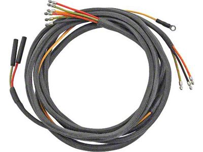 Ford Pickup Truck Body Wiring Harness - Braided Wire - 12 Terminal - 141 Long - With Turn Signals
