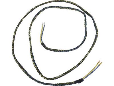 Pickup Truck Courtesy Light Switch Wire - Braided Wire - 65 Long - To Right Door Plunger (54-55 F-100; 54-55 F-250; 54-55 F-350)