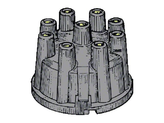 Ford Pickup Truck Distributor Cap - V8 (Fits all Ford and Mercury V-8 engines)