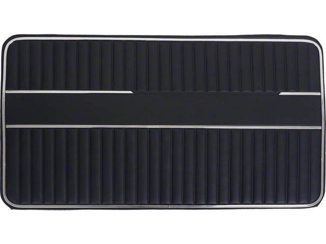 Ford Pickup Truck Door Trim Panels - Black Vinyl - Ford F100 & Ford F250 Sports Custom