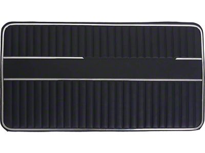Ford Pickup Truck Door Trim Panels - Black Vinyl - Ford F100 & Ford F250 Sports Custom