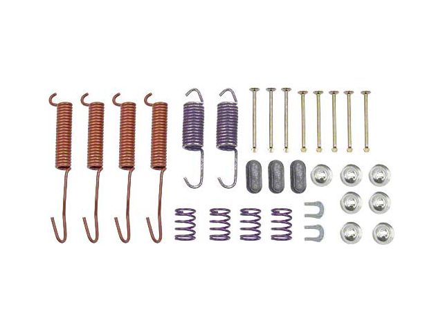 Ford Pickup Truck Drum Rear Brake Hardware Kit - Front Or Rear - With 12 1/8 x 2 Brakes - 2 Wheel Drive - F350