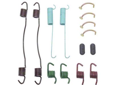 Ford Pickup Truck Drum Rear Brake Hardware Kit - Front - 2 Wheel Drive - F250/F350