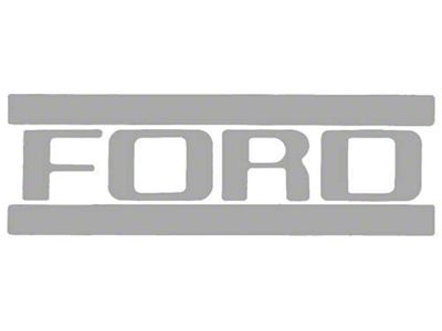 Ford Pickup Truck Exterior Decal Set - Tailgate Lettering -Silver