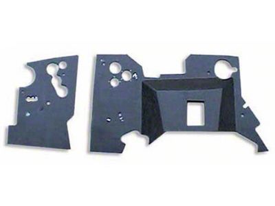QuietRide Solutions Ford Pickup Truck Firewall Cover - ABS Plastic - With A/C (73-79 F-100; 73-79 F-250; 73-79 F-350; 75-79 F-150)