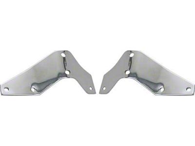 Ford Pickup Truck Front Bumper Bracket Set - Chrome Plated