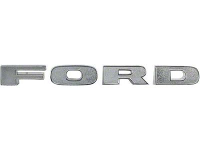 Ford Pickup Truck Grille Letter Set - FORD - Triple Chrome Plated - F100 Thru F350