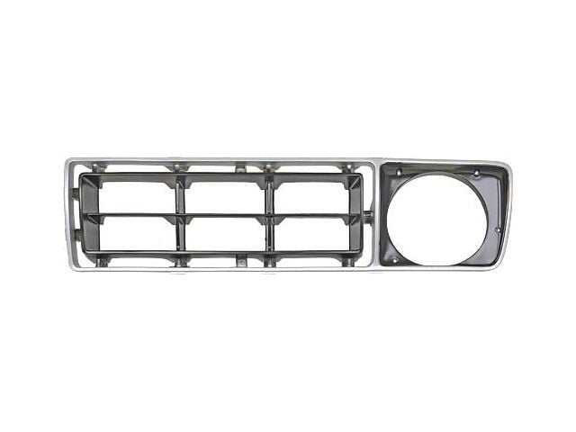 Ford Pickup Truck Grille Shell Insert - Left Side - Argent & Black - F100 Thru F350