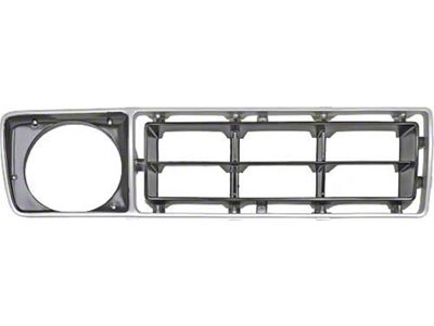 Ford Pickup Truck Grille Shell Insert - Right Side - Argent& Black - F100 Thru F350