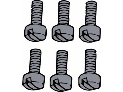 Ford Pickup Truck Headlight Retaining Ring Screw Set - 6 Pieces