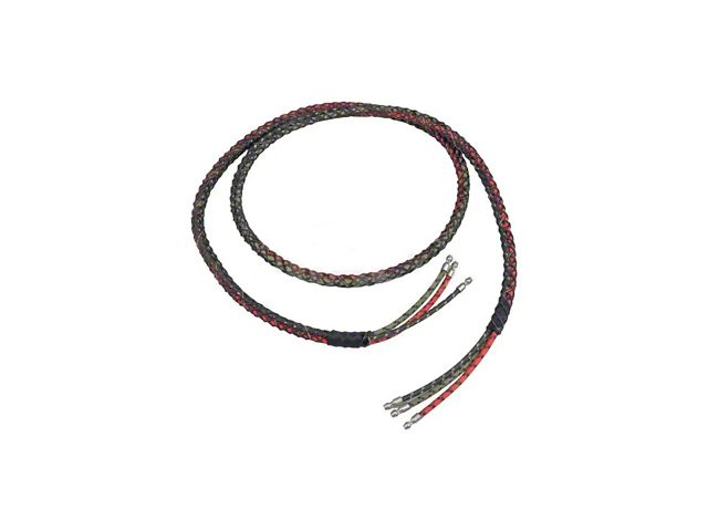 Ford Pickup Truck Headlight Wiring - Braided Wire - 6 Terminals - Without Turn Signal Wire & Horn Wires