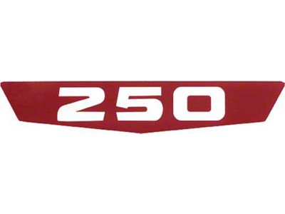 Hood Emblem Plastic Insert /250