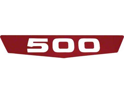 Ford Pickup Truck Hood Side Emblems - 500 - Red Plastic Insert Only