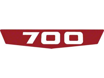 Ford Pickup Truck Hood Side Emblems - 700 - Red Plastic Insert Only