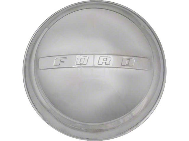 Ford Pickup Truck Hub Cap - Stainless Steel - Raised CenterBar With Ford Lettering - F1 & F100 (Also 1947 Pickup)