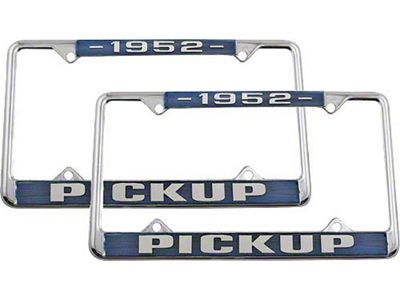 Ford Pickup Truck License Plate Frames - 1952 Pickup