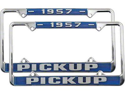 Ford Pickup Truck License Plate Frames - 1957 Pickup