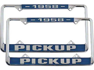 Ford Pickup Truck License Plate Frames - 1958 Pickup