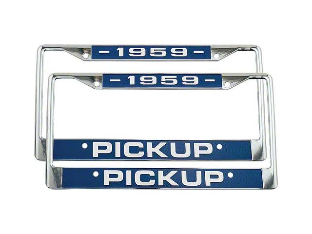 Lic Plate Frames /1959 Pickup