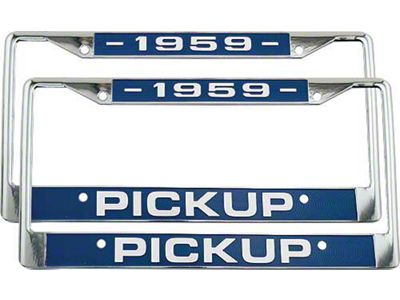 Lic Plate Frames /1959 Pickup