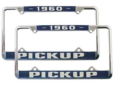 Ford Pickup Truck License Plate Frames - 1960 Pickup
