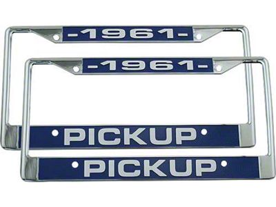 Ford Pickup Truck License Plate Frames - 1961 Pickup