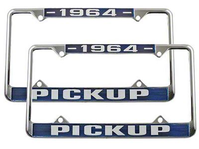 Ford Pickup Truck License Plate Frames - 1964 Pickup