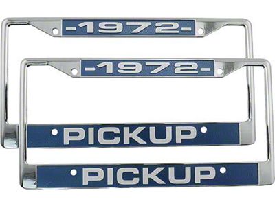 Ford Pickup Truck License Plate Frames - 1972 Pickup
