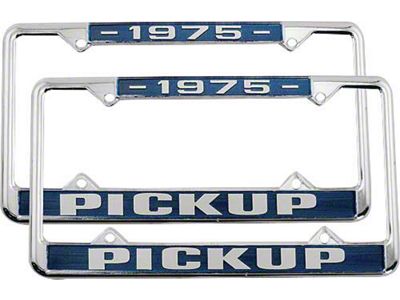 Ford Pickup Truck License Plate Frames - 1975 Pickup