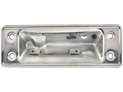 Ford Pickup Truck Mounting Plate For Tailgate Release Handle - Stainless Steel - F100 Thru F250 Styleside Bed