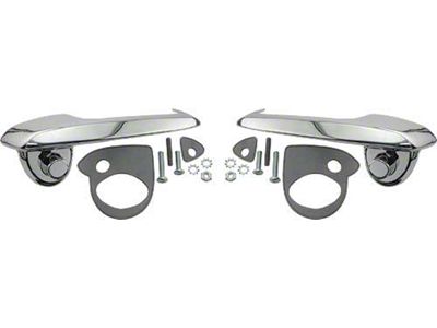 Ford Pickup Truck Outside Door Handle Set - Average Quality- Right & Left