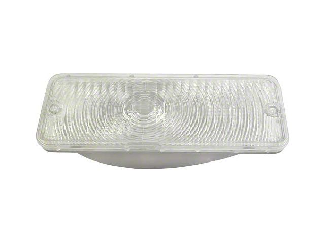 Ford Pickup Truck Parking Light Lens & Body - Clear With Ford Script - F100 Thru F350 Before Serial C50,000