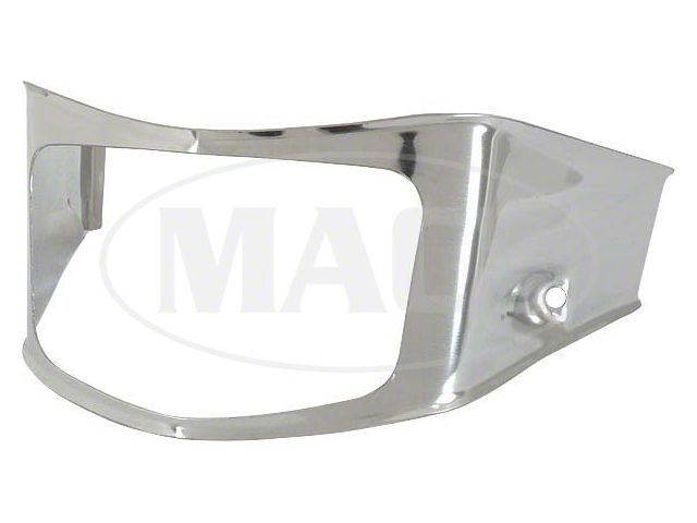 Ford Pickup Truck Parking Light Bezel - Polished Stainless Steel - F100 Thru F350