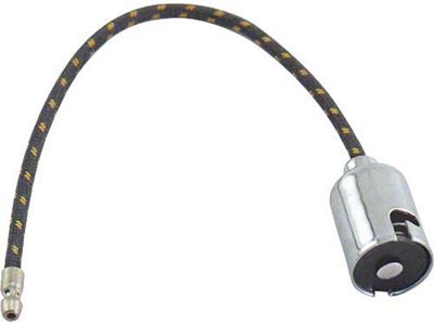 Pickup Truck Parking Light Wire - 1 Wire - Black With Yellow - 8 Long (1948 F1; 1948 F2; 1948 F3; 1948-1950 F4)