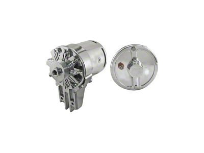 Powermaster Ford Pickup Truck PowerGen - 12 Volt Negative Ground - 5/8 Pulley - Chrome - Flathead V8