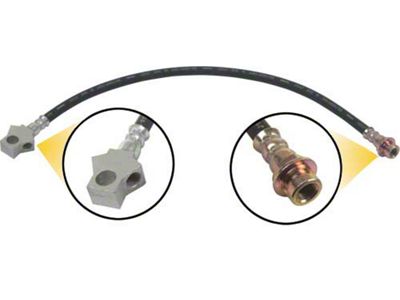 Ford Pickup Truck Rear Brake Hose - 20-1/8 Long Including Threads - F100