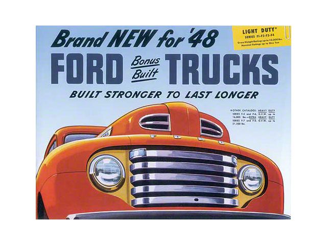 Ford Pickup Truck Sales Brochure - F1 Thru F4
