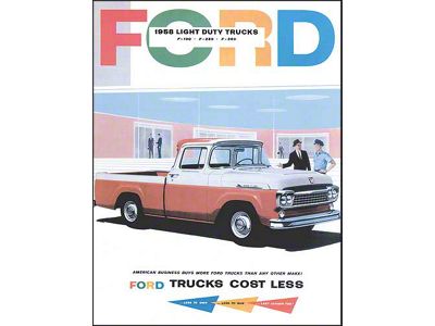 1958 F-100, F-250,F- 350 Truck Sales Foldout